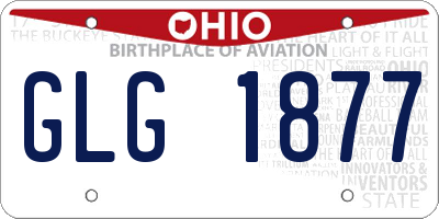 OH license plate GLG1877