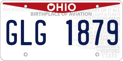 OH license plate GLG1879