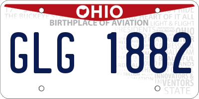 OH license plate GLG1882