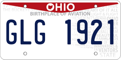 OH license plate GLG1921