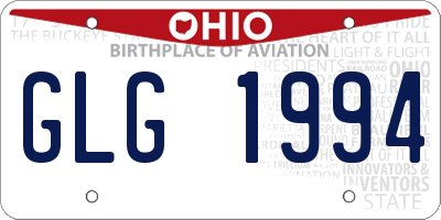 OH license plate GLG1994