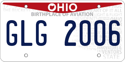 OH license plate GLG2006