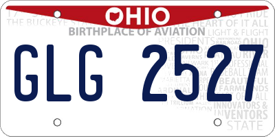 OH license plate GLG2527