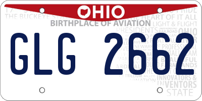 OH license plate GLG2662