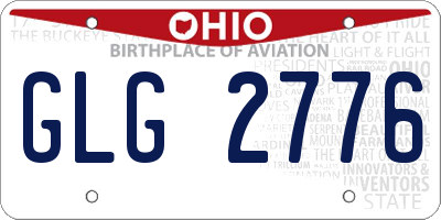 OH license plate GLG2776
