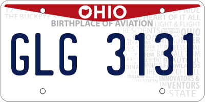 OH license plate GLG3131