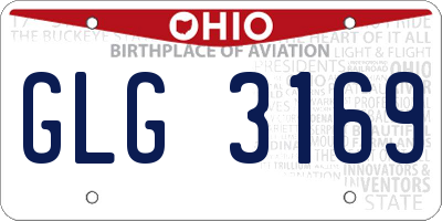 OH license plate GLG3169