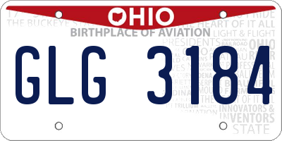 OH license plate GLG3184