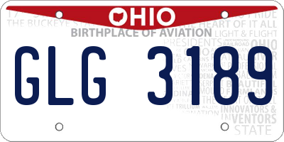 OH license plate GLG3189