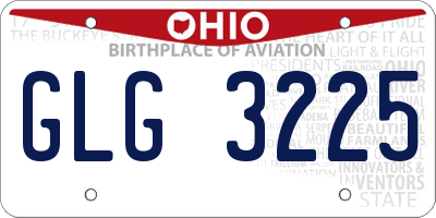 OH license plate GLG3225