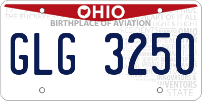 OH license plate GLG3250
