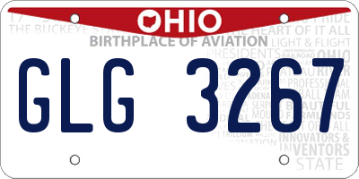 OH license plate GLG3267