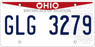 OH license plate GLG3279