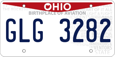 OH license plate GLG3282