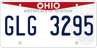 OH license plate GLG3295