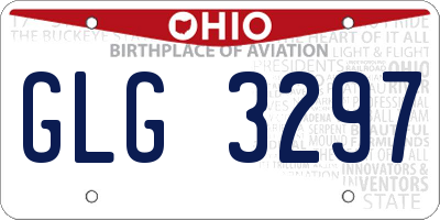 OH license plate GLG3297