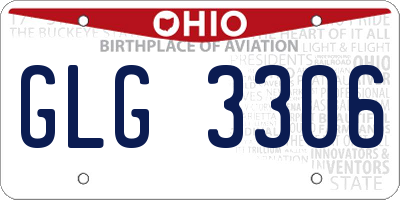 OH license plate GLG3306