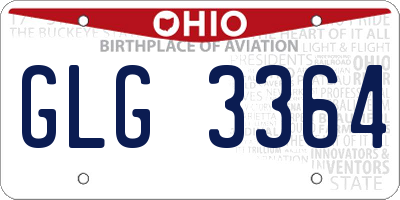 OH license plate GLG3364