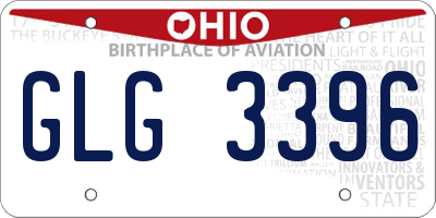 OH license plate GLG3396
