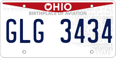 OH license plate GLG3434