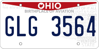 OH license plate GLG3564