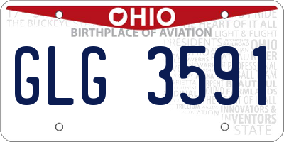 OH license plate GLG3591