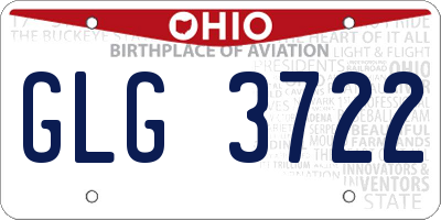 OH license plate GLG3722