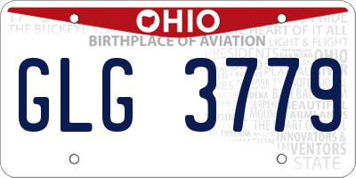 OH license plate GLG3779