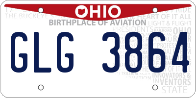 OH license plate GLG3864
