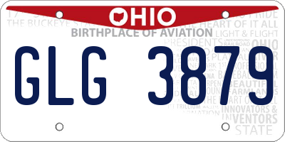 OH license plate GLG3879