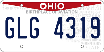 OH license plate GLG4319