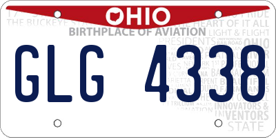OH license plate GLG4338