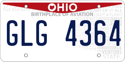 OH license plate GLG4364