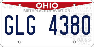 OH license plate GLG4380