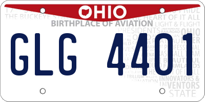 OH license plate GLG4401