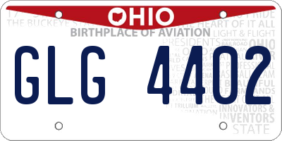 OH license plate GLG4402