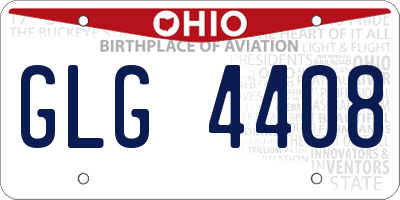 OH license plate GLG4408