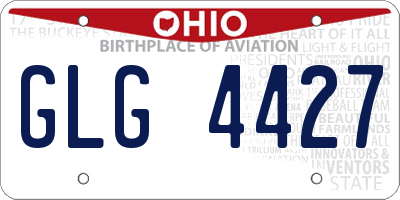 OH license plate GLG4427