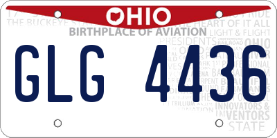 OH license plate GLG4436