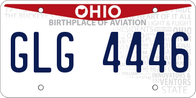 OH license plate GLG4446