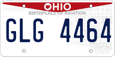 OH license plate GLG4464
