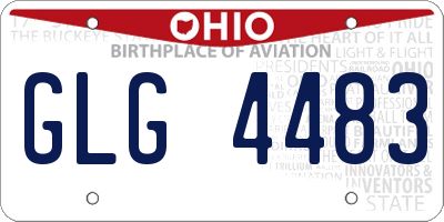OH license plate GLG4483