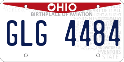 OH license plate GLG4484