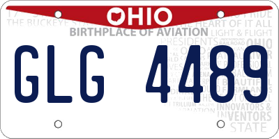 OH license plate GLG4489