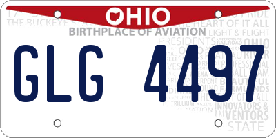 OH license plate GLG4497