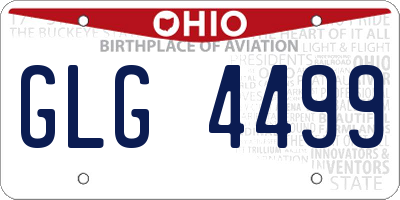 OH license plate GLG4499