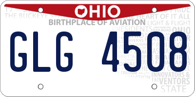 OH license plate GLG4508