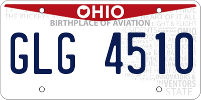 OH license plate GLG4510