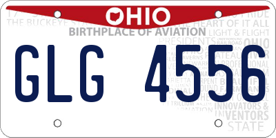 OH license plate GLG4556