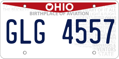 OH license plate GLG4557